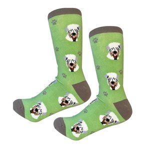 Fundraiser - Soft Coated Wheaten Terrier  - Fun Unisex Socks - Crazy Pet Lover